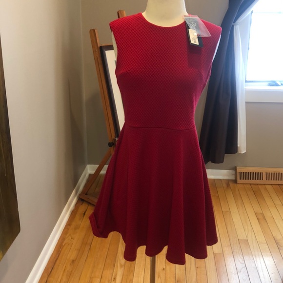 papillon Dresses & Skirts - NWT PAPILLON RED QUILTED FIT AND FLATE DRESS